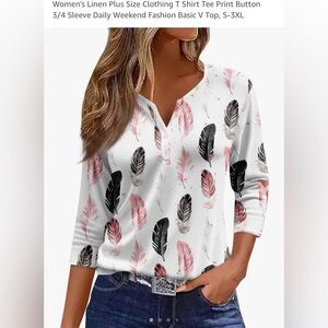 3/4 sleeve polo shirt